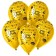 Shar Latex 12 "" Funny Party ", pastel, set of 5 pcs., Color yellow