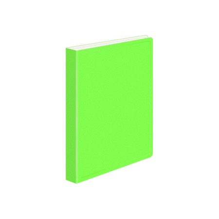 Folder with A4, 700 μm, 27 mm, calligrata duble neon, inner pocket, up to 180 sheets, light green neon-2