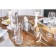 Set of candles-cylinders, 3.8x7 cm, 4 pieces, silver metallic