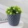 Pot for flowers with a “Wave” pallet, 2.5 l, d = 17.5 cm, color gray color