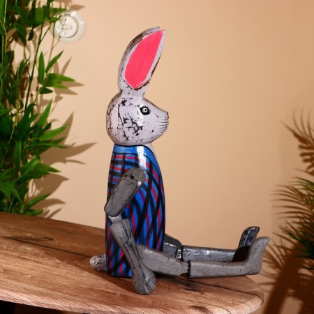 Souvenir "Bunny" hanging paws, wood 80 cm-3