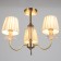 Avtal chandelier 3XE14 40W bronze 58x58x80 cm Bayerlux