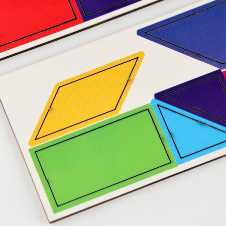 Wooden puzzle for children. Repeat on the sample "smart cars"-11