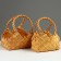 Set of wicker baskets, 27x16x9.5/26 cm, 22x14x9.5/26 cm, 2 pcs, sequoia