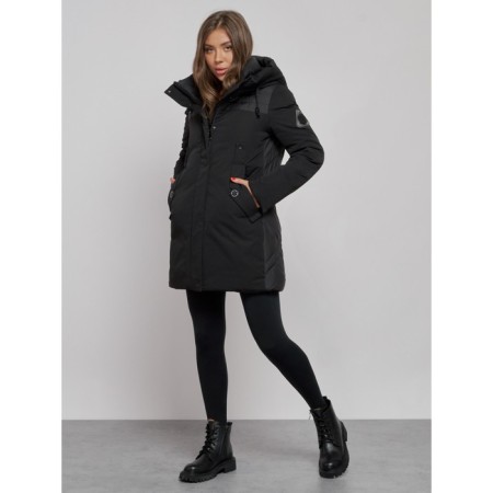 Winter jacket, size 46, black color-1