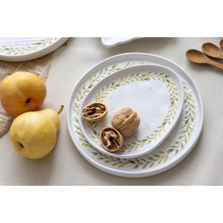 Ceramic plate "Summer Day", 21.2 cm, white color-8
