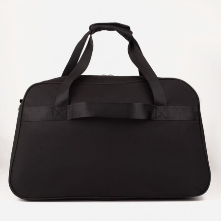 Road bag on lightning, 2 outer pockets, a suitcase holder, a long belt, black color-1