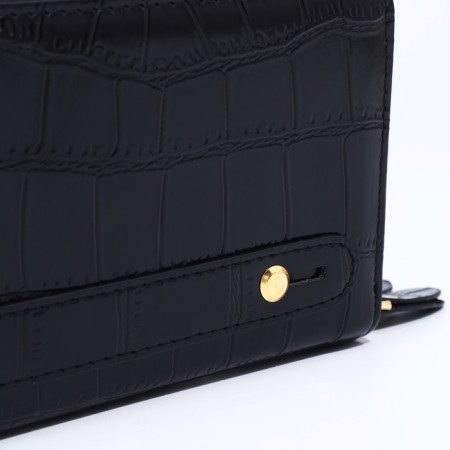Women's wallet on lightning, black color-3