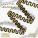 Decorative braid “Wave”, 10 mm, 10 ± 1 m, gold/black color