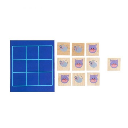 The game is a desktop "Crosses-nols. Cats-mouse ", wooden chips-2