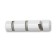 Horizontal Flip wall hanger, 3 hooks, white