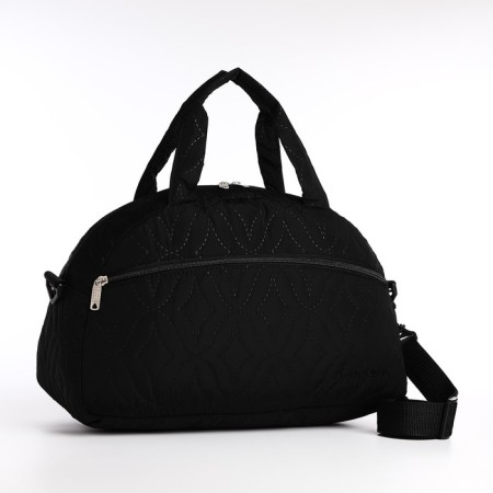 Sports bag with lightning, external pocket, long belt, black color