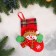 A toe for gifts "Snowman in mittens" 11x15 cm, red-green