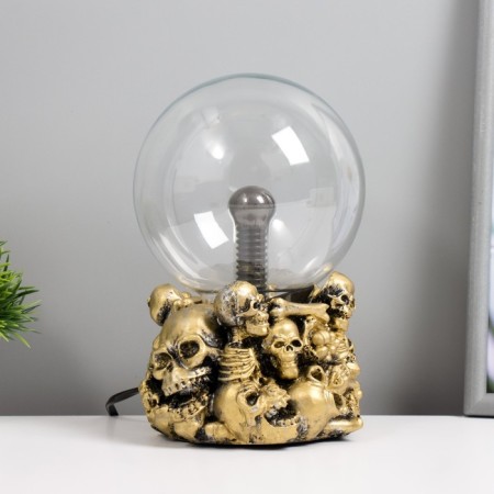 Skull plasma ball, 20 cm Risalux-4