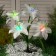 Garden lamp on the sunny battery "Lily White", 80 cm, 4 LED, glow of multi (RGB)