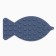 Rug for licking on suction cups 20 x 10 cm, blue