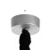 Ceiling lamp "Lif" silver 1x40W, E27, 44x44x52 cm
