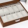 Casket wood for clock 10 departments "Brown" 7.5x21x26 cm