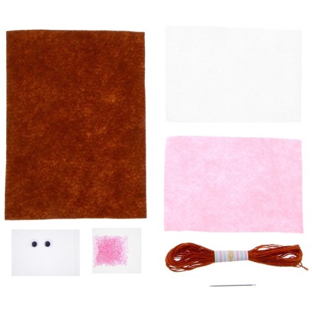 Set for creating a toy made of felt "Bear"-5
