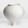 Vase for flowers decorative "Toledo" color white 20 x 15 x 15 cm