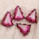Jewelry decoration "Double Christmas tree" 6x7 cm (set 4 pcs)