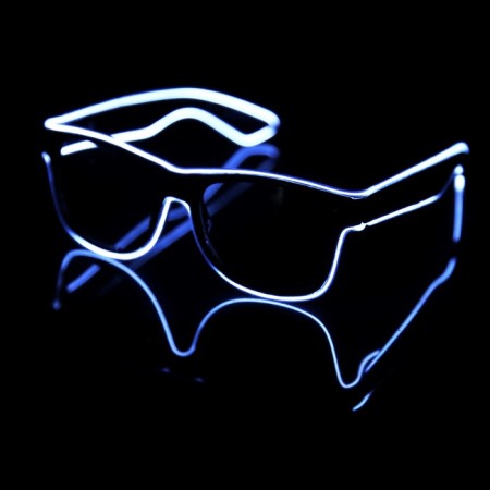 LED glasses "Classic", 14.5x5.2x14 cm, AAX2 batteries (not in the kit), 3 modes, glow of white-1