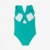 Swimsuit Assed children's minku color green, height 140-146