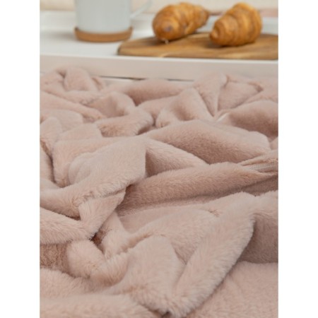 Texrepublic blanket, size 200x220 cm, pink color-7