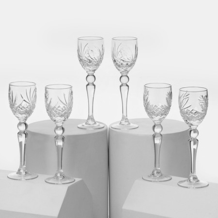 Set of crystal glasses, 50 ml