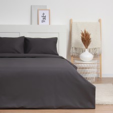 Lovelife linen Duet Forged Iron 143x215CM-2ST, 225x240cm, 50x70cm-2pcst100%cotton, satin125g/m²