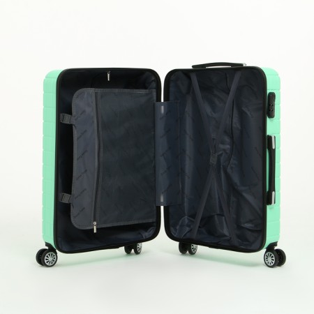 Middle suitcase 24 "on lightning, code lock, 4 wheels, mint color-7