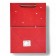 Laminated package, with the New Year window, 35 x 25 x 18 cm, red