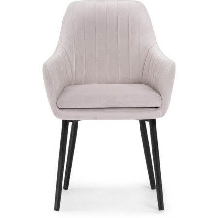 Stool on the metal frame Rainer MR -28 Metal/velor, black/gray 57x57x86 cm-1
