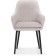 Stool on the metal frame Rainer MR -28 Metal/velor, black/gray 57x57x86 cm