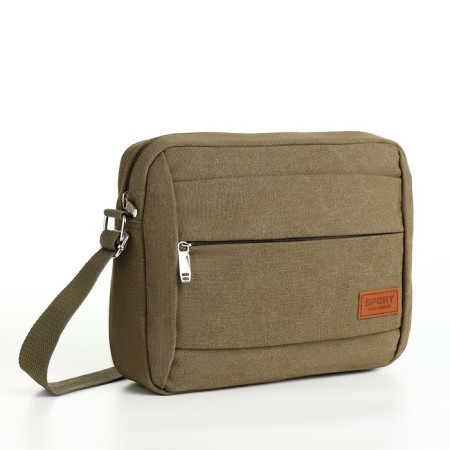 Male bag, khaki color-1