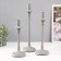 Summary of Metal for 1 candle d = 2 cm "Styan" set 3 pcs 10.5x10.5x35 30 25 cm
