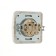 Single socket with a Luazon Lighting "Orion" curtain, 16 a, hidden, with salary, silver