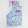 Bed linen for dolls "Peas on Blue", sheet, blanket, pillow
