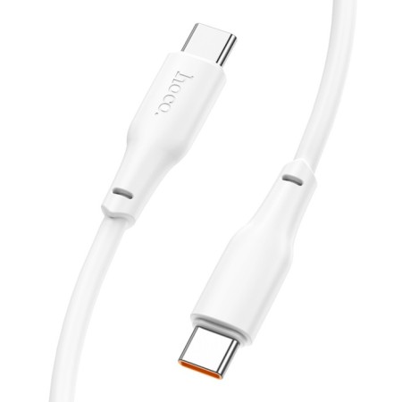 Cable Hoco X93, Type-C-Type-C, 60 W, 3 A, 2 m, fast charging, TPE braid, white-2