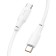 Cable Hoco X93, Type-C-Type-C, 60 W, 3 A, 2 m, fast charging, TPE braid, white