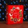 Box for sweets, 8 sweets and chocolate, 17.7 x 17.7 x 3.8 cm "Christmas tree toys"