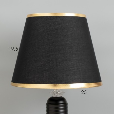 Board lamp "Markella" E27 40W black and gold 25x25x44 cm-2