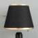 Board lamp "Markella" E27 40W black and gold 25x25x44 cm