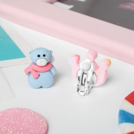 Clips children's "chosen" bear and crown, colored-3