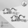 Earrings Metal "Frog", color silver