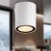 Lamp wall-flowing spot Era OL48 WH/BK, 70x88 mm, IP44, GU10, 12W, black color, white