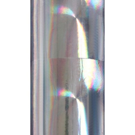 Self -adhesive film "Mishura", holography, silver, 0.45 x 3 m, 3 μm-2
