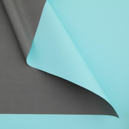 Flower film Packaging powder bilateral “turquoise+gray”, 50 μm, 0.5 x 10 m-3