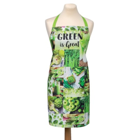 Apron Ethel Green 70x60 cm, 100% cotton, sarzha 190 g/m²-1