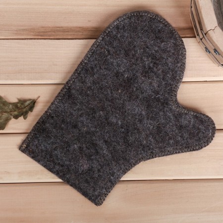 Mitten for the bathhouse "100% man!"-2